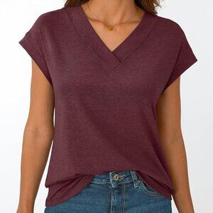 Womens Cap Short Sleeve T Shirts Summer Tops